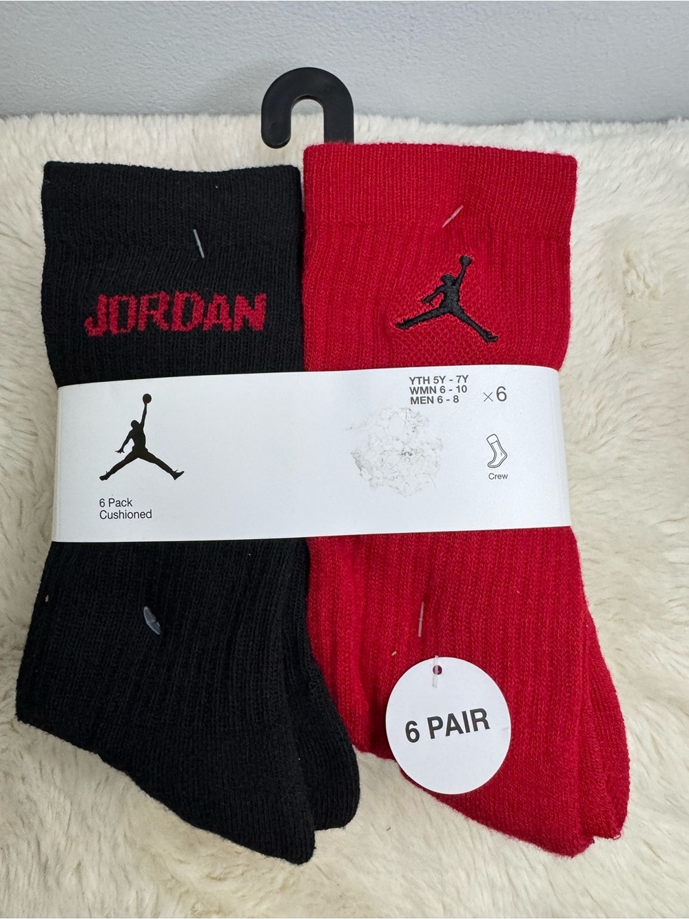 Jordan Crew Socks - various colors (6-Pack)